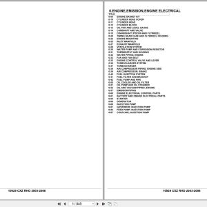 Isuzu Truck CXZ RHD 2003 2006 Parts Catalog 10929 (1)