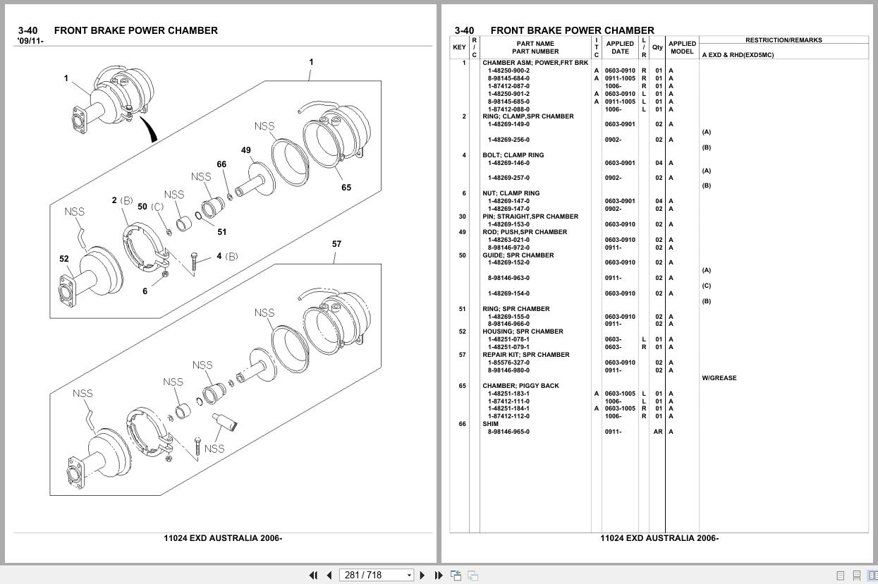 Isuzu Truck EXD AUSTRALIA 2006 Parts Catalog 11024 (2)