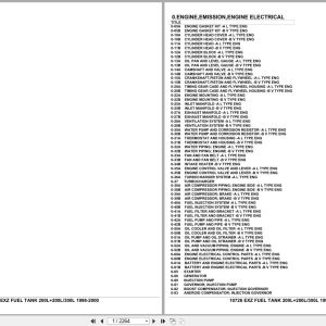 Isuzu Truck EXZ FUEL TANK 200L+200L 300L 1996 2000 Parts Catalog 10726 (1)