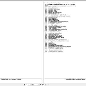 Isuzu Truck FRR FSR FRD AUSTRALIA 2000 Parts Catalog 10826 (1)