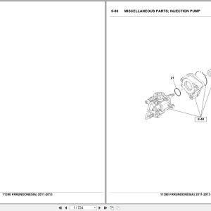 Isuzu Truck FRR INDONESIA 2011 2013 Parts Catalog 11390 (1)
