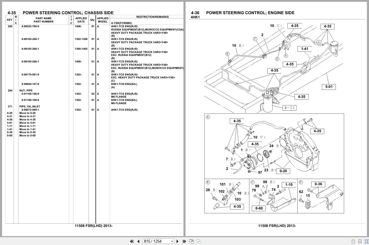 Isuzu Truck FSR LHD 2013 Parts Catalog 11508 (2)