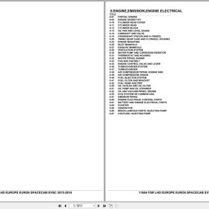 Isuzu Truck FSR LHD EUROPE EURO6 SPACECAB EVSC 2015 2016 Parts Catalog 11684 (1)