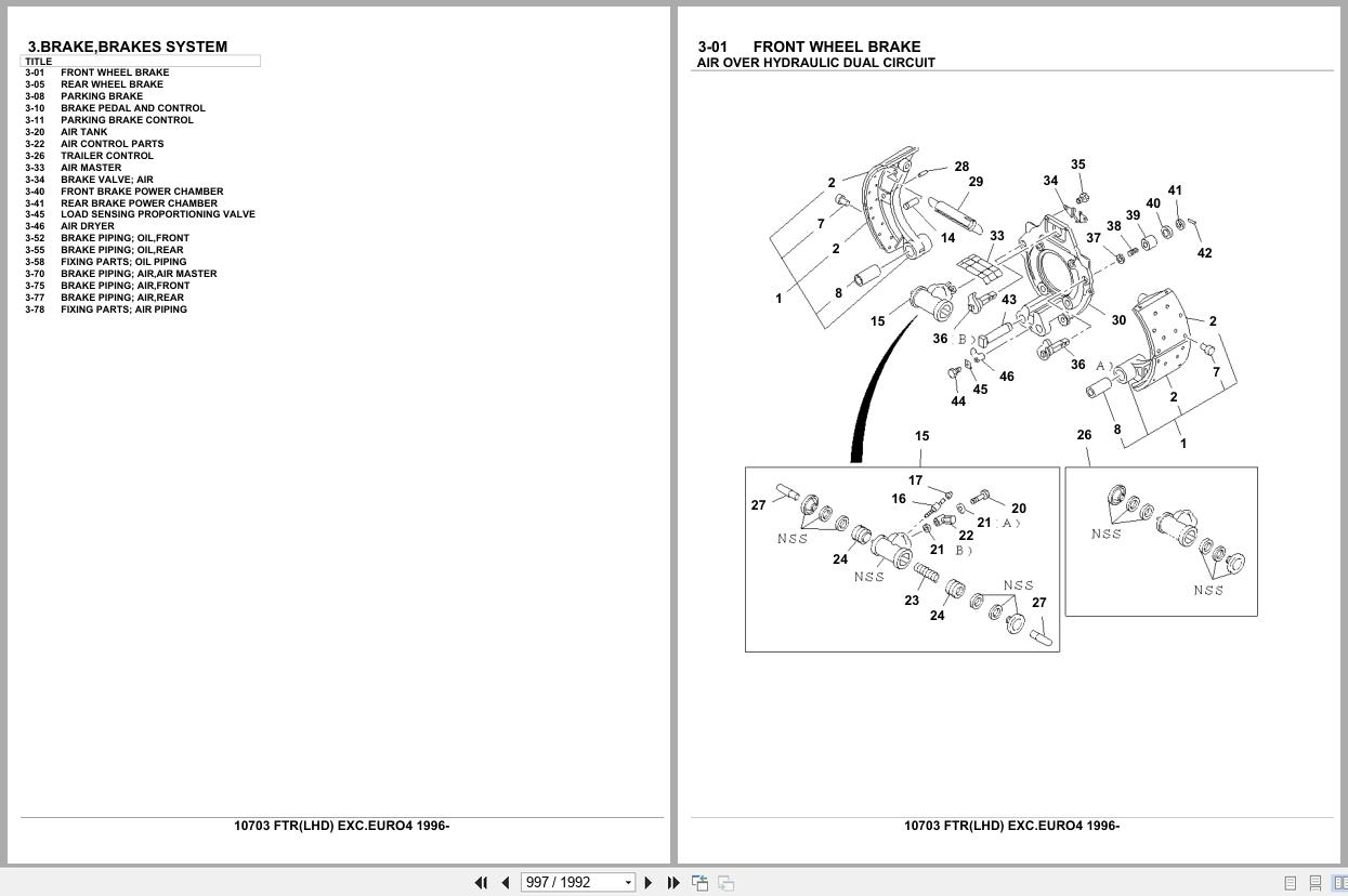 Isuzu Truck FTR LHD EXC.EURO4 1996 Parts Catalog 10703 (2)