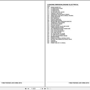 Isuzu Truck FXZ GXZ LHD CHINA 2015 Parts Catalog 11662 (1)