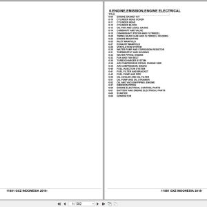 Isuzu Truck GXZ INDONESIA 2018 Parts Catalog 11881 (1)
