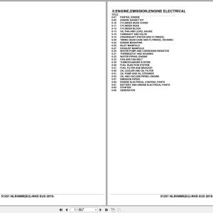 Isuzu Truck NLR NMR EU RHD EU5 2010 Parts Catalog 51251 (1)