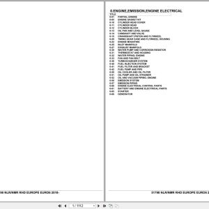Isuzu Truck NLR NMR RHD EUROPE EURO6 2018 Parts Catalog 51798 (1)