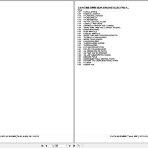 Isuzu Truck NLR NMR THAILAND 2013 Parts Catalog 51479 (1)