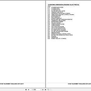 Isuzu Truck NLR NMR THAILAND 2015 2017 Parts Catalog 51567 (1)