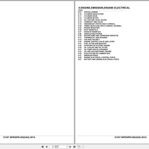 Isuzu Truck NPR NPR HD GAS 2012 Parts Catalog 51357 (1)