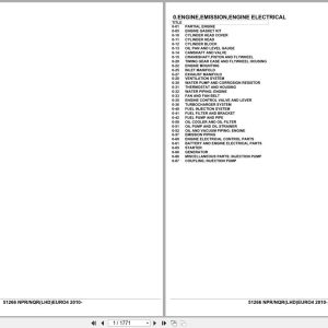 Isuzu Truck NPR NQR LHD EURO4 2010 Parts Catalog 51266 (1)