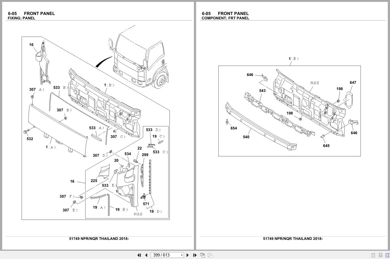 Isuzu Truck NPR NQR THAILAND 2018 Parts Catalog 51749 (2)