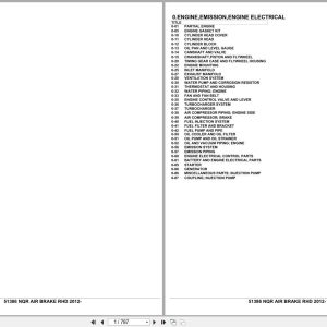 Isuzu Truck NQR AIR BRAKE RHD 2012 Parts Catalog 51386 (1)