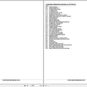 Isuzu Truck NQR INDONESIA 2012 Parts Catalog 51294 (1)