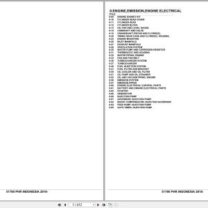 Isuzu Truck PHR INDONESIA 2018 Parts Catalog 51780 (1)