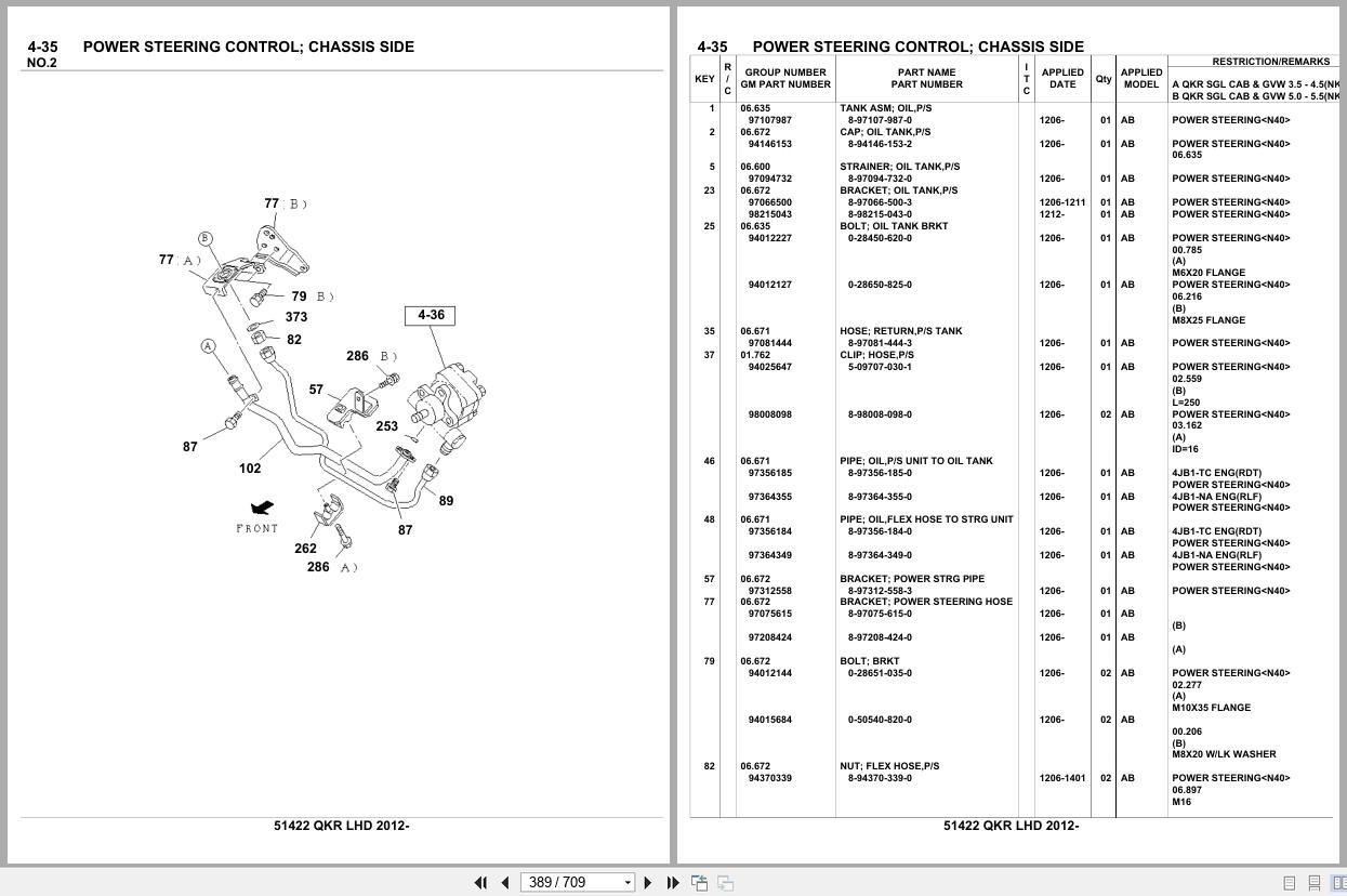 Isuzu Truck QKR LHD 2012 Parts Catalog 51422 (2)