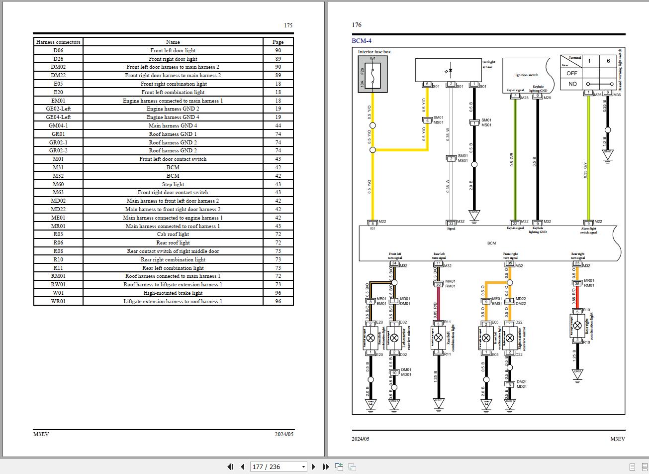 JAC M3EV 2024 Electric Diagram 3