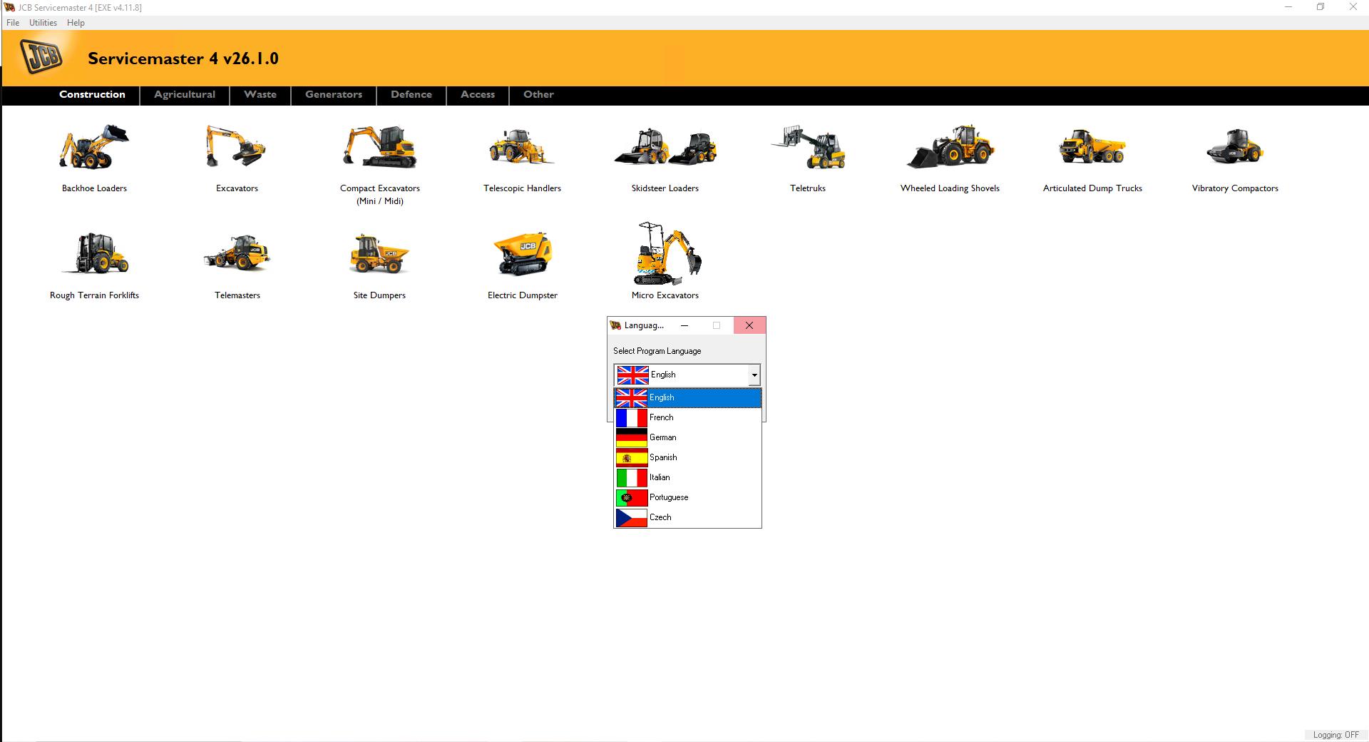 JCB ServiceMaster4 2026 v26.1.0 Diagnostic Software 1