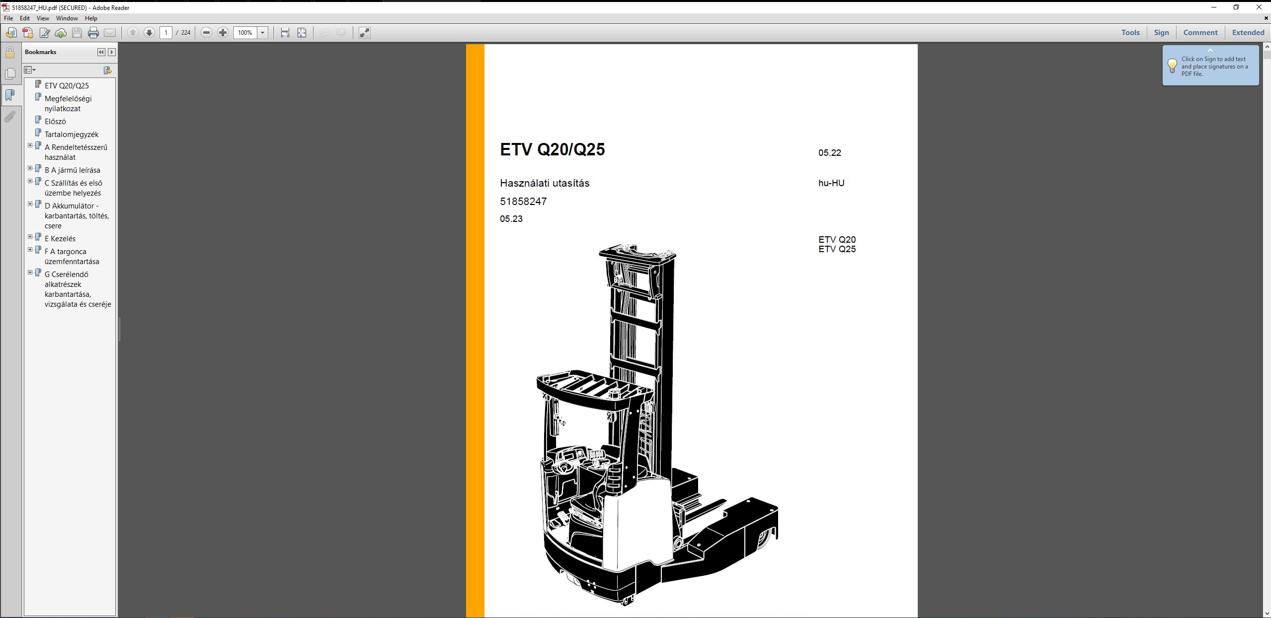 JUNGHEINRICH JETI ForkLift SH v4.37.02 HU02 09.2023 Service Information 4