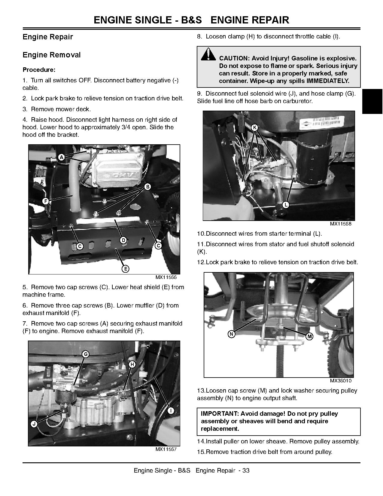 John Deere 102 105 115 125 135 145 155C 190C Lawn Tractors Technical Manual TM2328CCE (2)