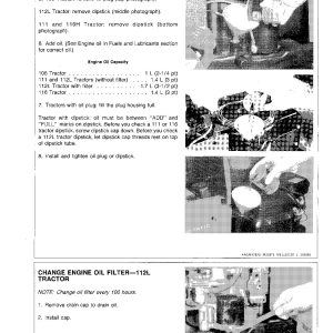 John Deere 106 111 111H 112L 116 116H Lawn Tractors Technical Manual TM1206 John Deere 106 111 111H 112L 116 116H Lawn Tractors Technical Manual Tm1206 (2)
