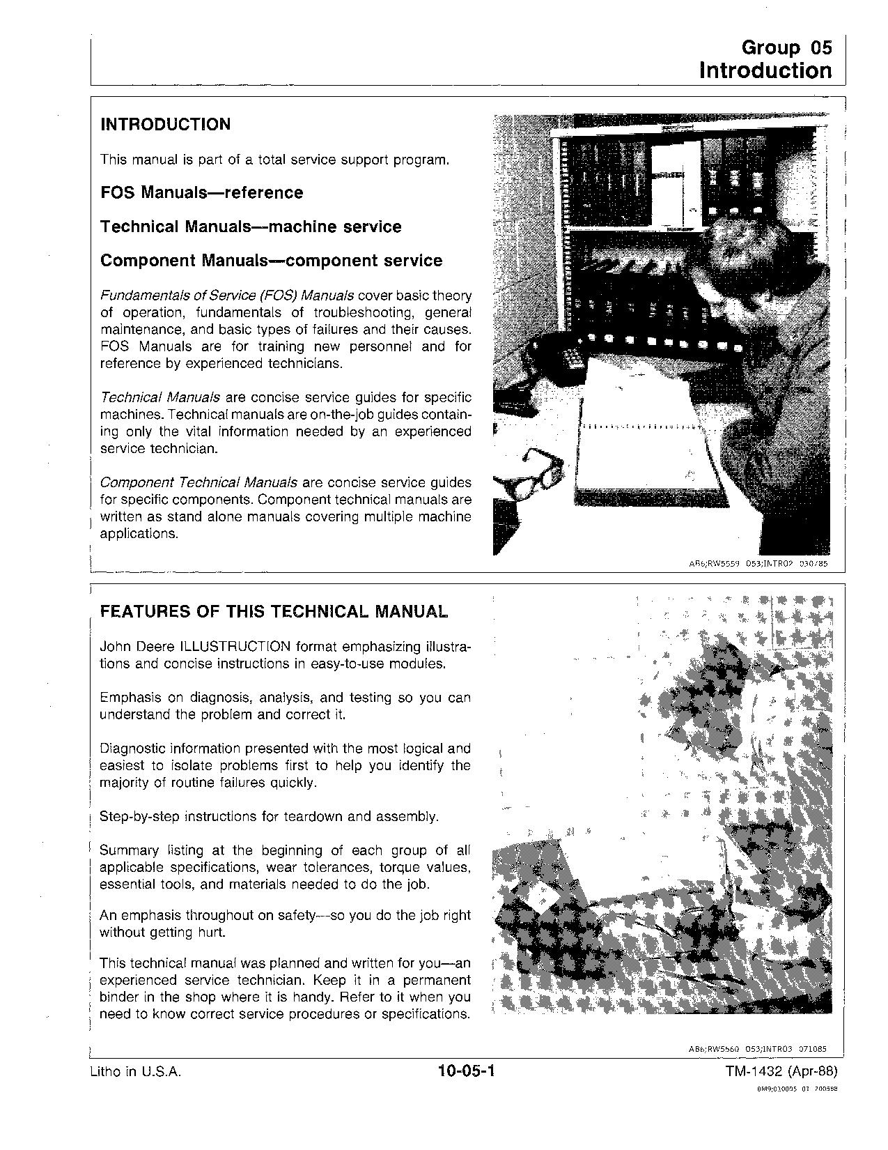 John Deere 20SR7 SN 010001 Reel Mowers Technical Manual TM1432 (2)