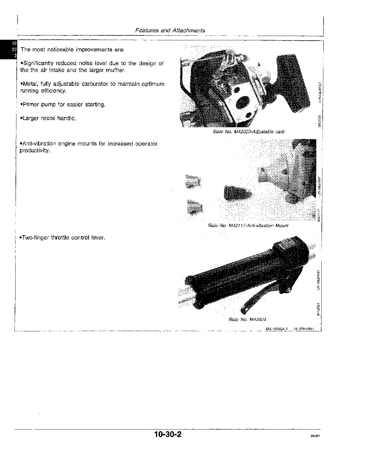 John Deere 21C 21S 25S 30S 38B Gasoline Line Trimmers Brush Cutters Technical Manual TM1494 (2)