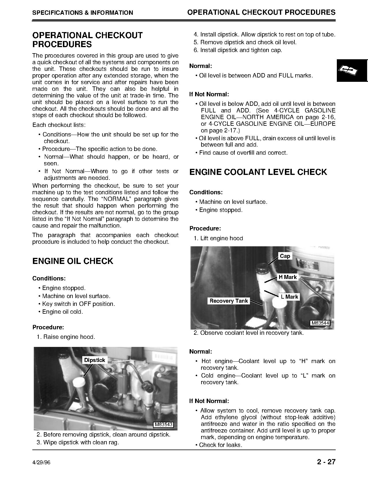 John Deere 2243 Gas Professional GreensMowers Technical Manual TM1473 (2)