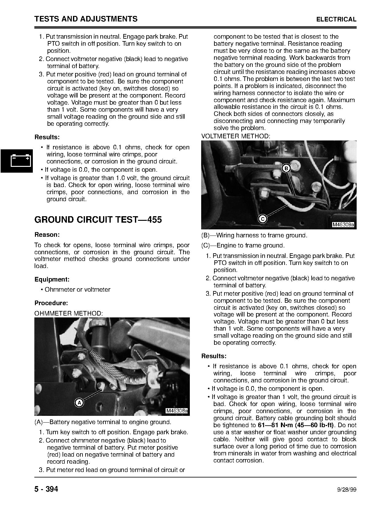 John Deere 425 445 455 Lawn Garden Tractors Technical Manual TM1517 (4)