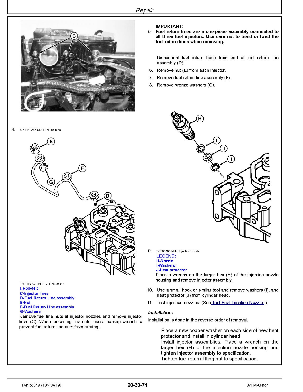 John Deere A1 M Gator Military Utility Vehicles Technical Manual TM138319 (3)