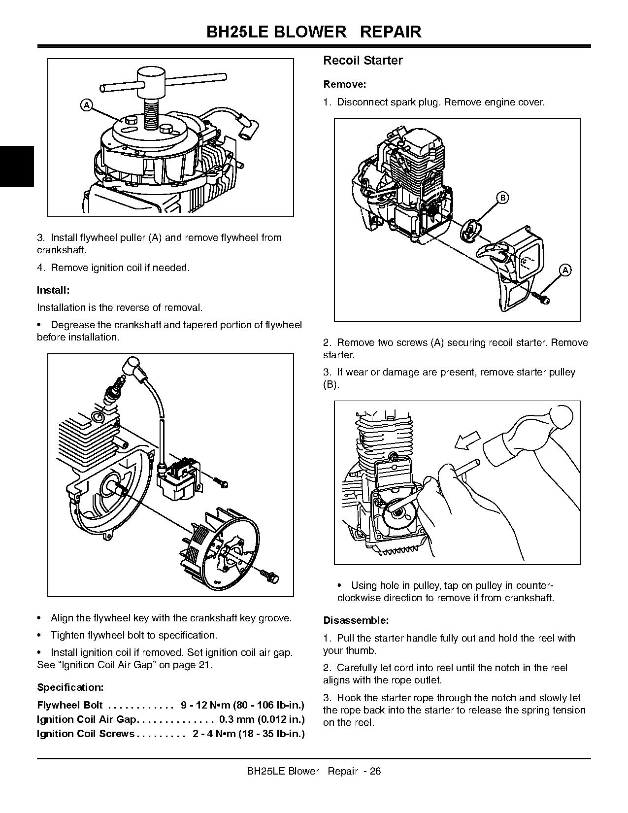 John Deere BH25LE UT26523 Blowers Technical Manual TM2352 (3)
