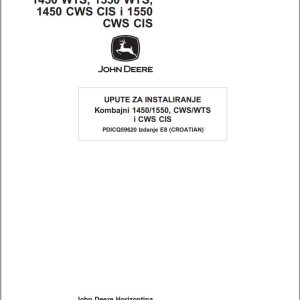 John Deere Combine 1450 to 1550 CWS CIS Installation Instructions PDIA90321 HR (1)