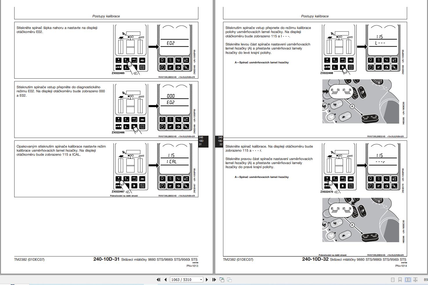 John Deere Combine 9880STS 9880iSTS 9560iSTS Technical Manual TM2382 CS (2)