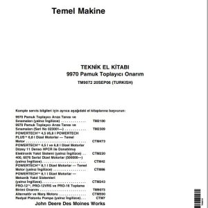 John Deere Cotton Picker 9970 Technical Manual TM9072 TR (1)