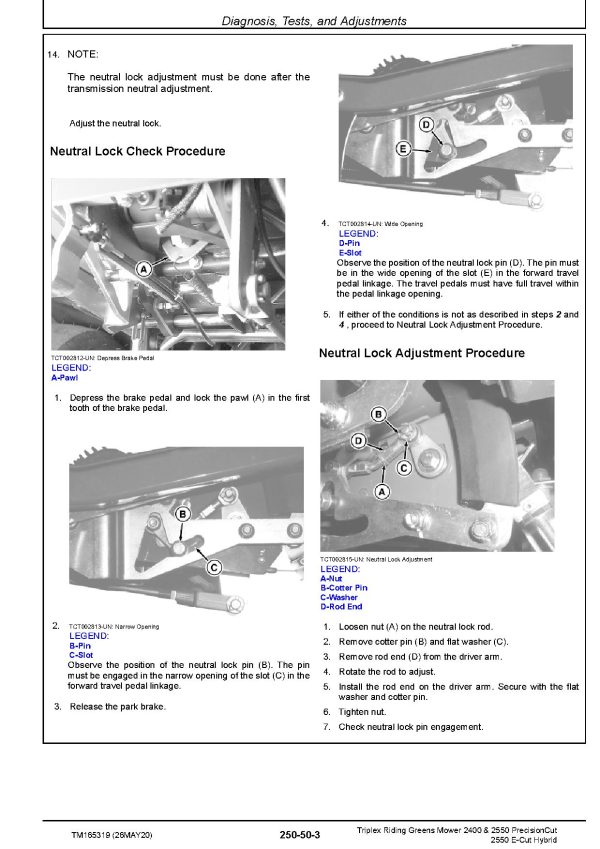 John Deere E-Cut Hybrid 2550 PrecisionCut 2400 2550 Riding Mowers Technical Manual TM165319 John Deere E Cut Hybrid 2550 Precisioncut 2400 2550 Riding Mowers Technical Manual Tm165319 (4)