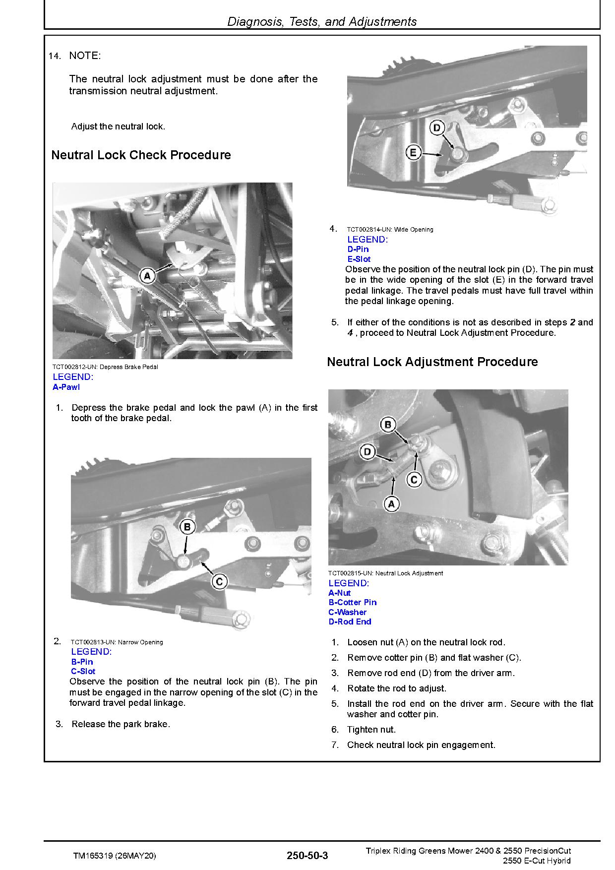John Deere E Cut Hybrid 2550 PrecisionCut 2400 2550 Riding Mowers Technical Manual TM165319 (4)