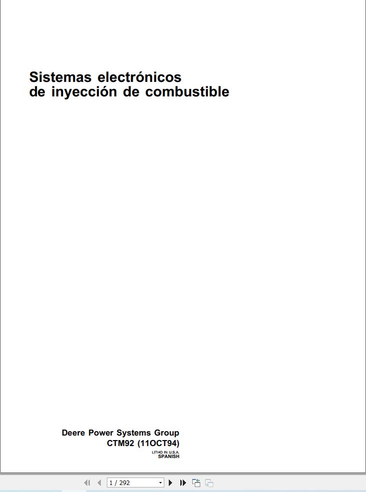 John Deere Electronic Fuel Injection Systems Technical Manual CTM92 ES (1)