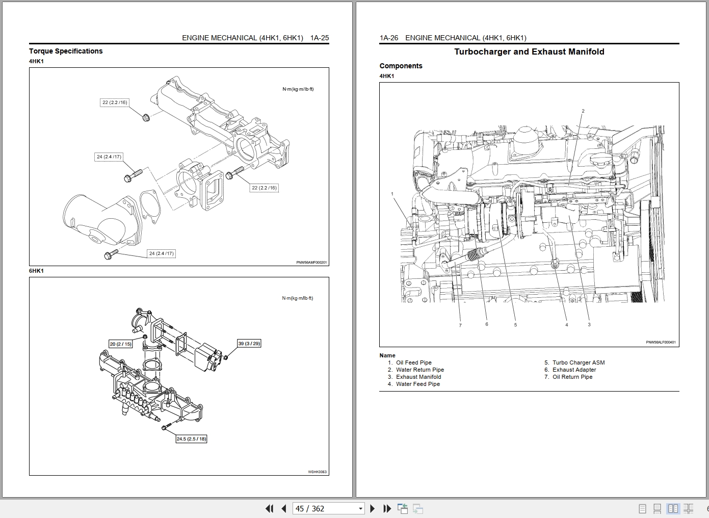 John Deere Excavator 350D LC Hitachi ZX350LC 3 Technical Parts Operators Manual 3