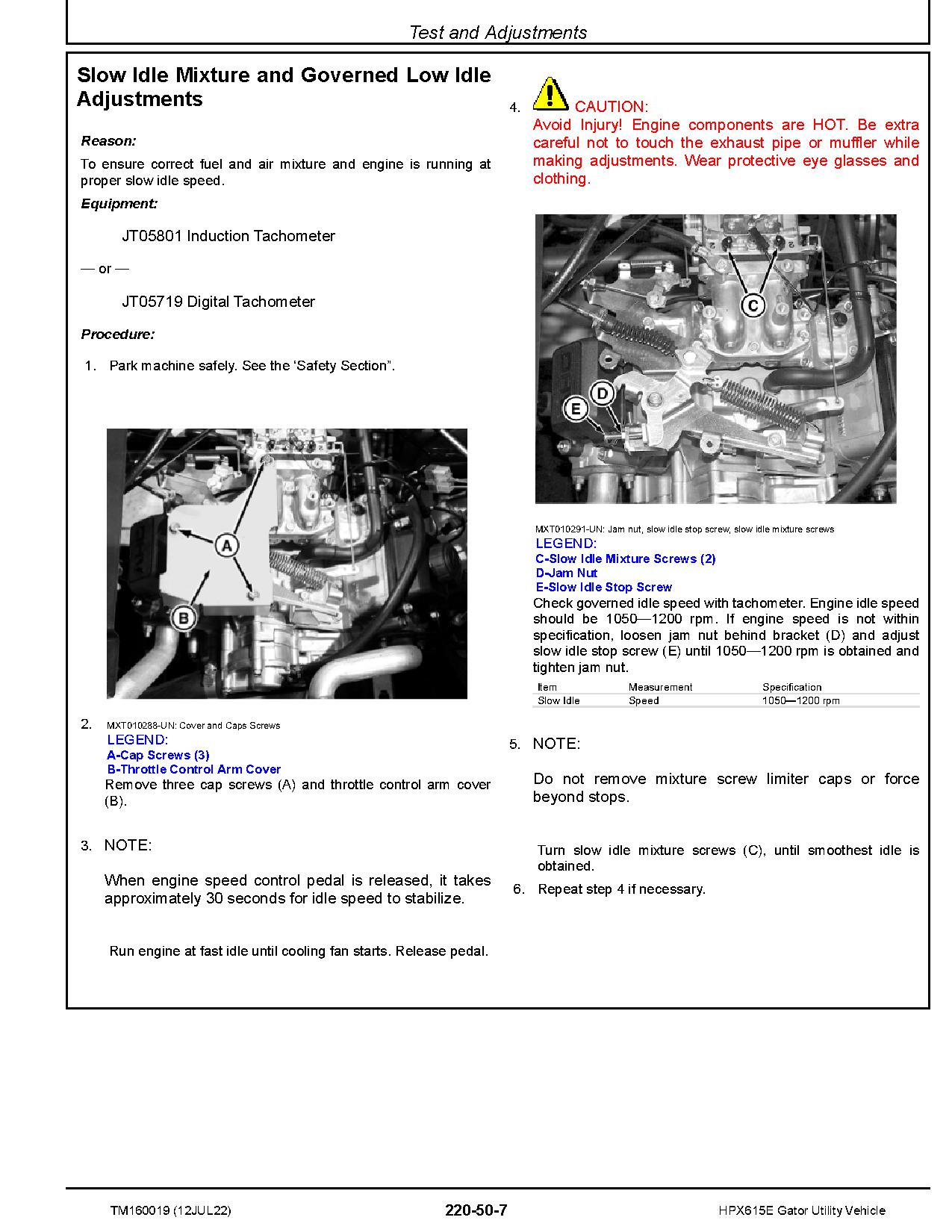 John Deere Gator HPX615E Utility Vehicles Technical Manual TM160019 (4)