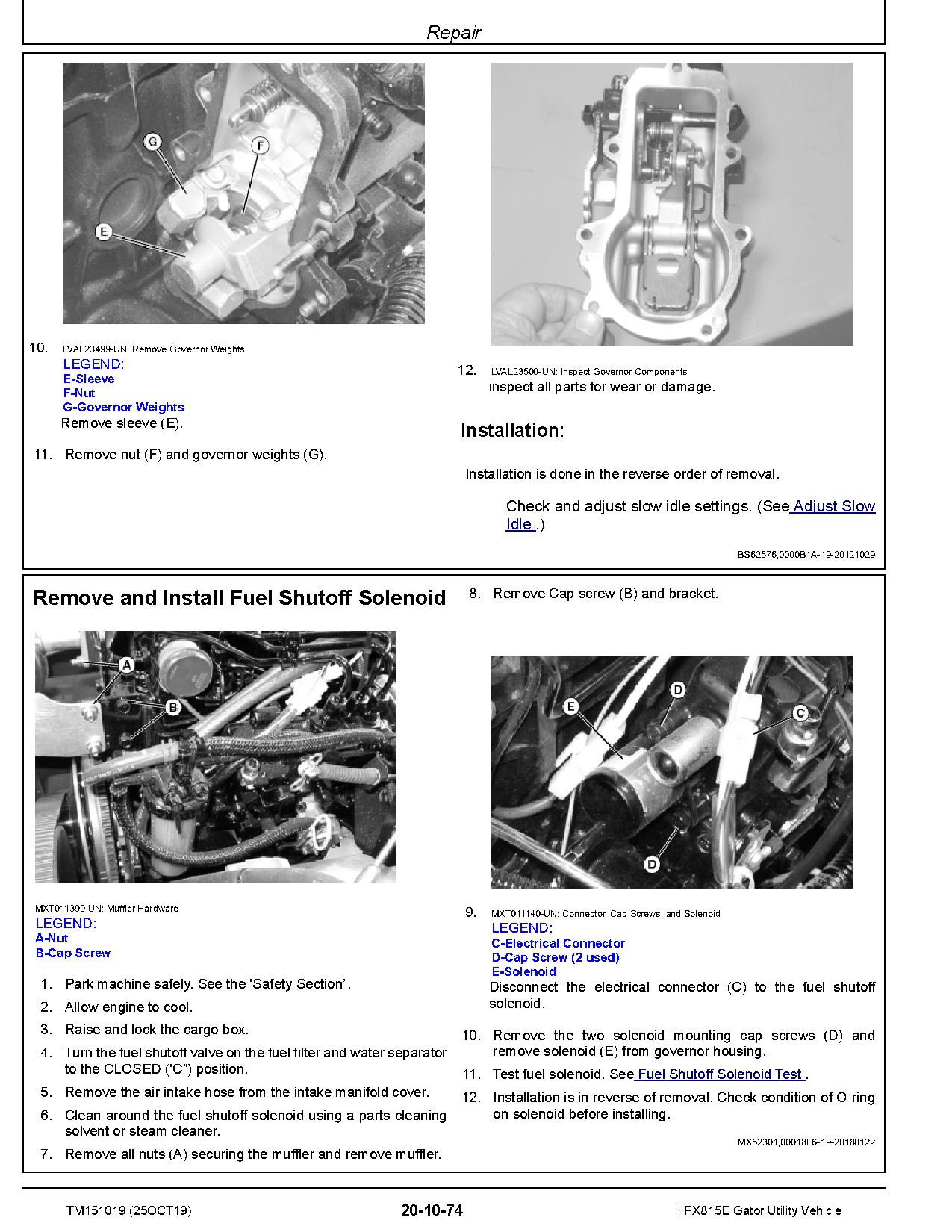 John Deere HPX815E Gator Utility Vehicles Technical Manual TM151019 (3)