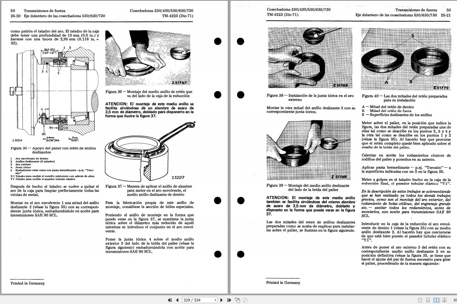 John Deere Harvester 360 to 730 Technical Manual TM4223 ES (2)