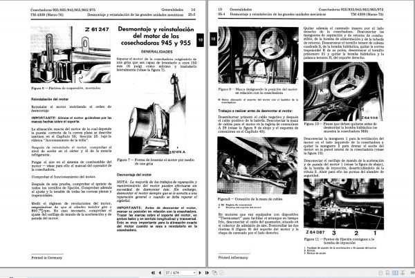 John Deere Harvester 925 935 945 955 965 975 Technical Manual TM4309 ES (2)