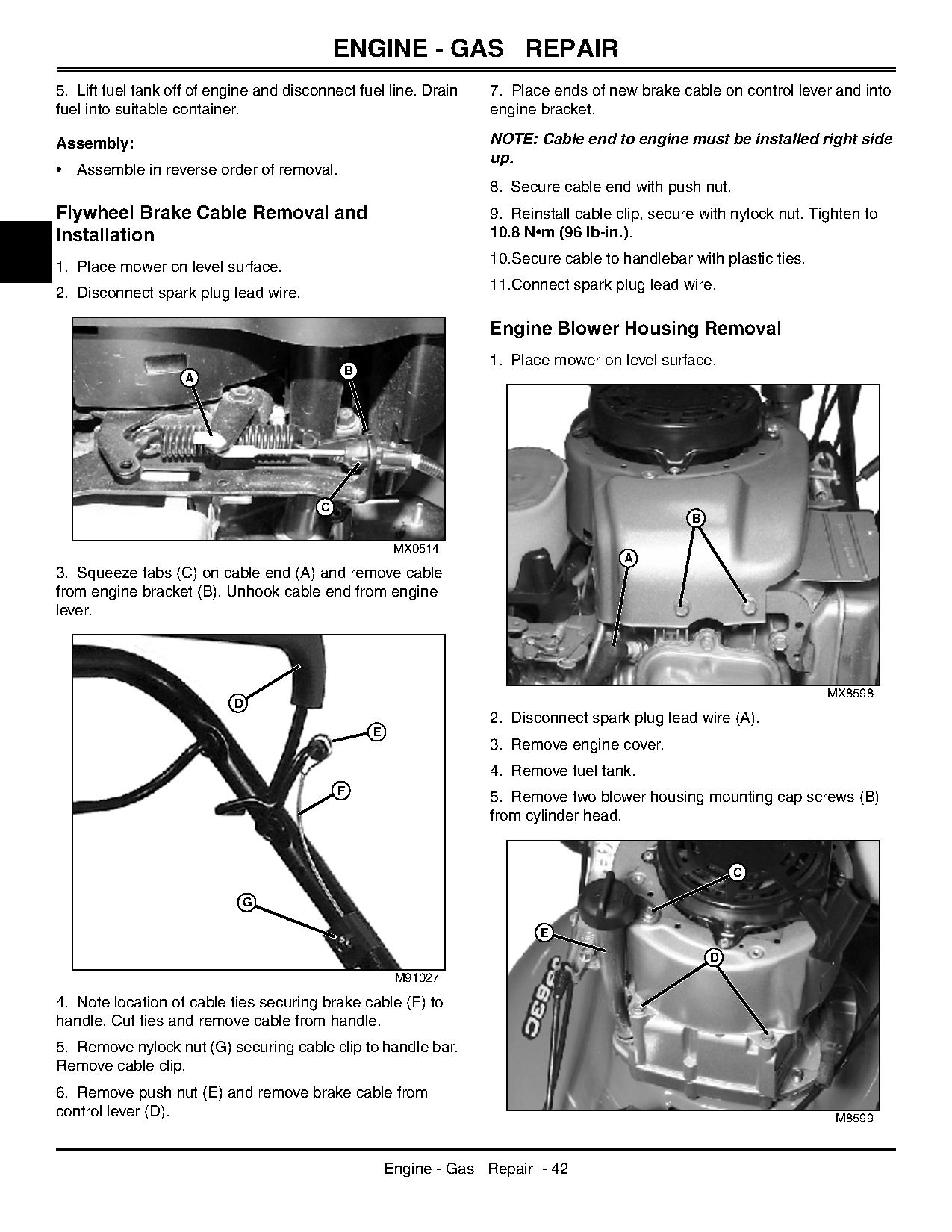 John Deere JA62 JX75 Walk Behind Rotary Mowers Technical Manual TM2208 (3)