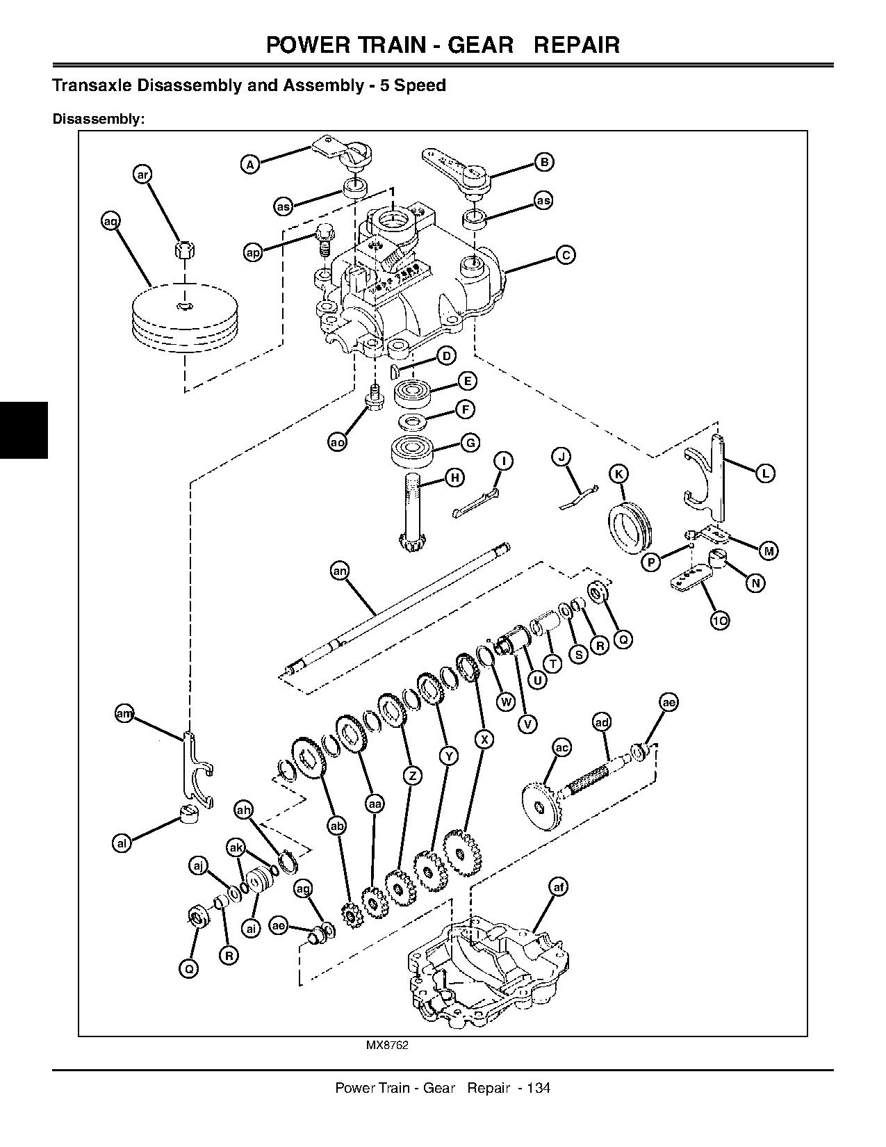 John Deere JA62 JX75 Walk Behind Rotary Mowers Technical Manual TM2208 (4)