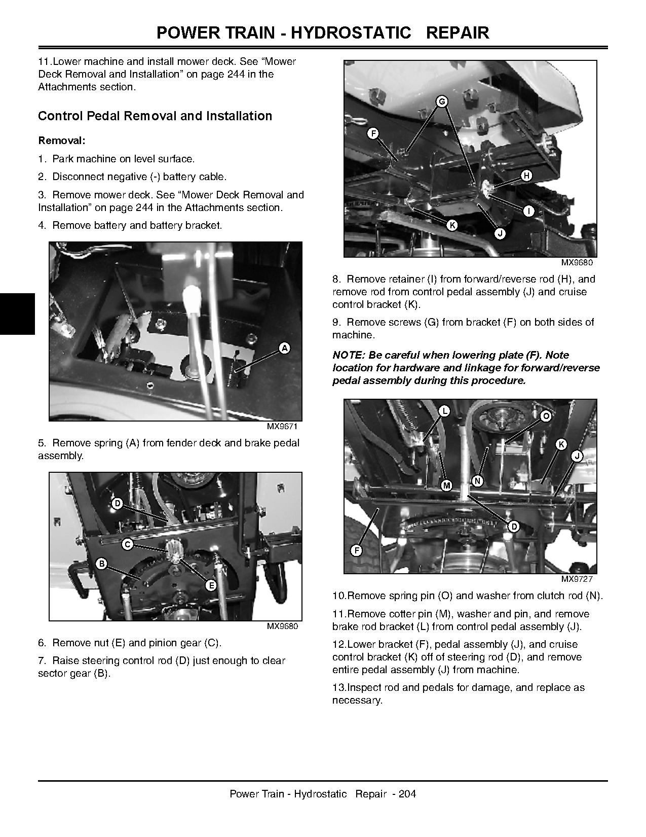 John Deere L105 L107 L120 Lawn Tractors Technical Manual TM2185 (4)