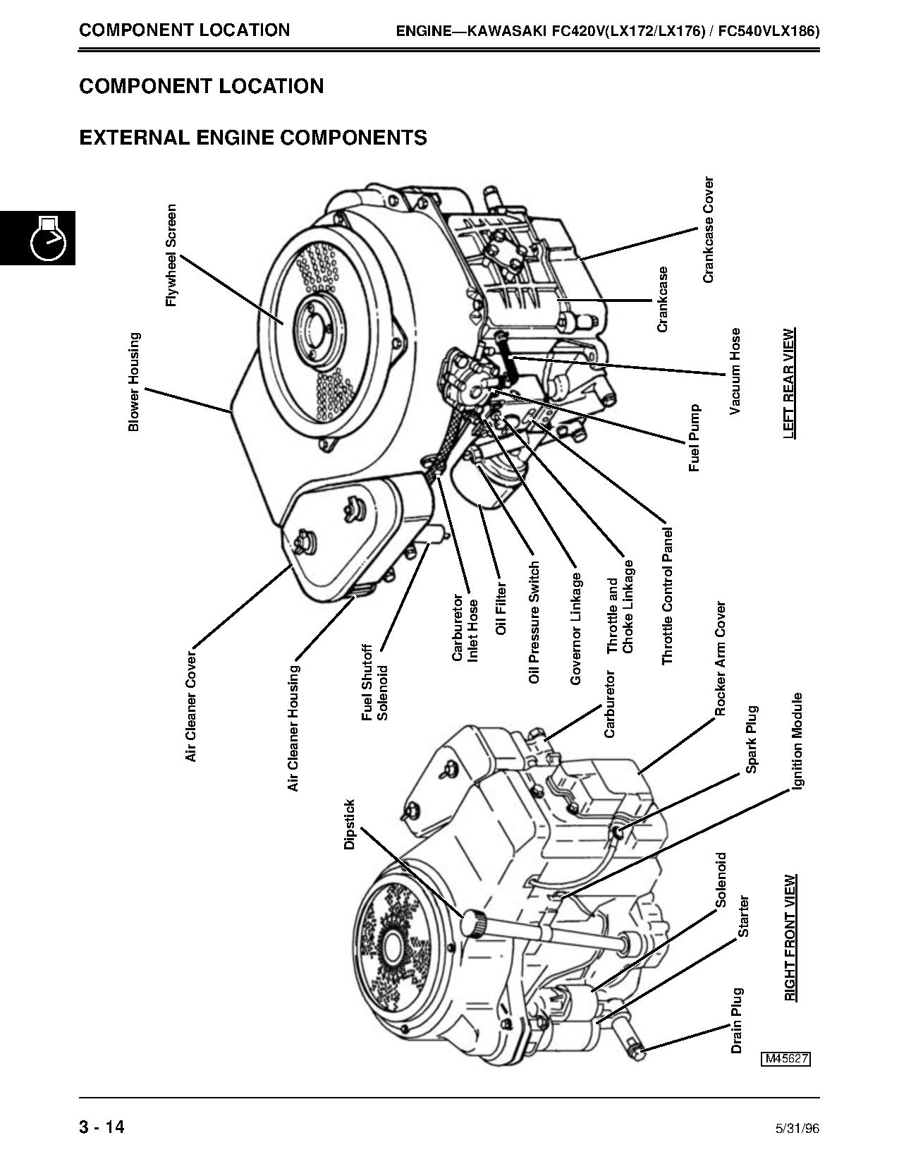 John Deere LX172 LX173 LX176 LX178 LX186 LX188 Lawn Tractors Technical Manual TM1492 (3)