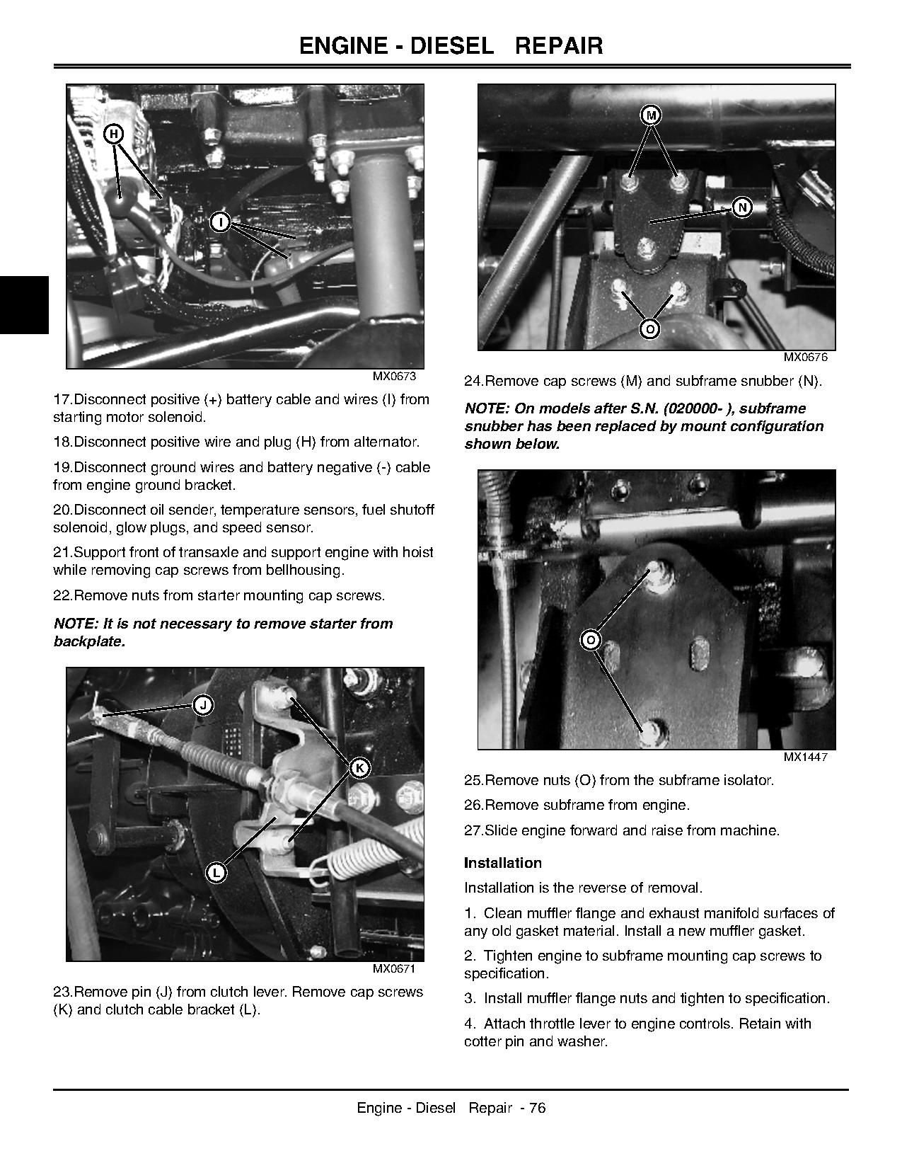 John Deere ProGator 2020 2030 Utility Vehicles Technical Manual TM1944 (2)