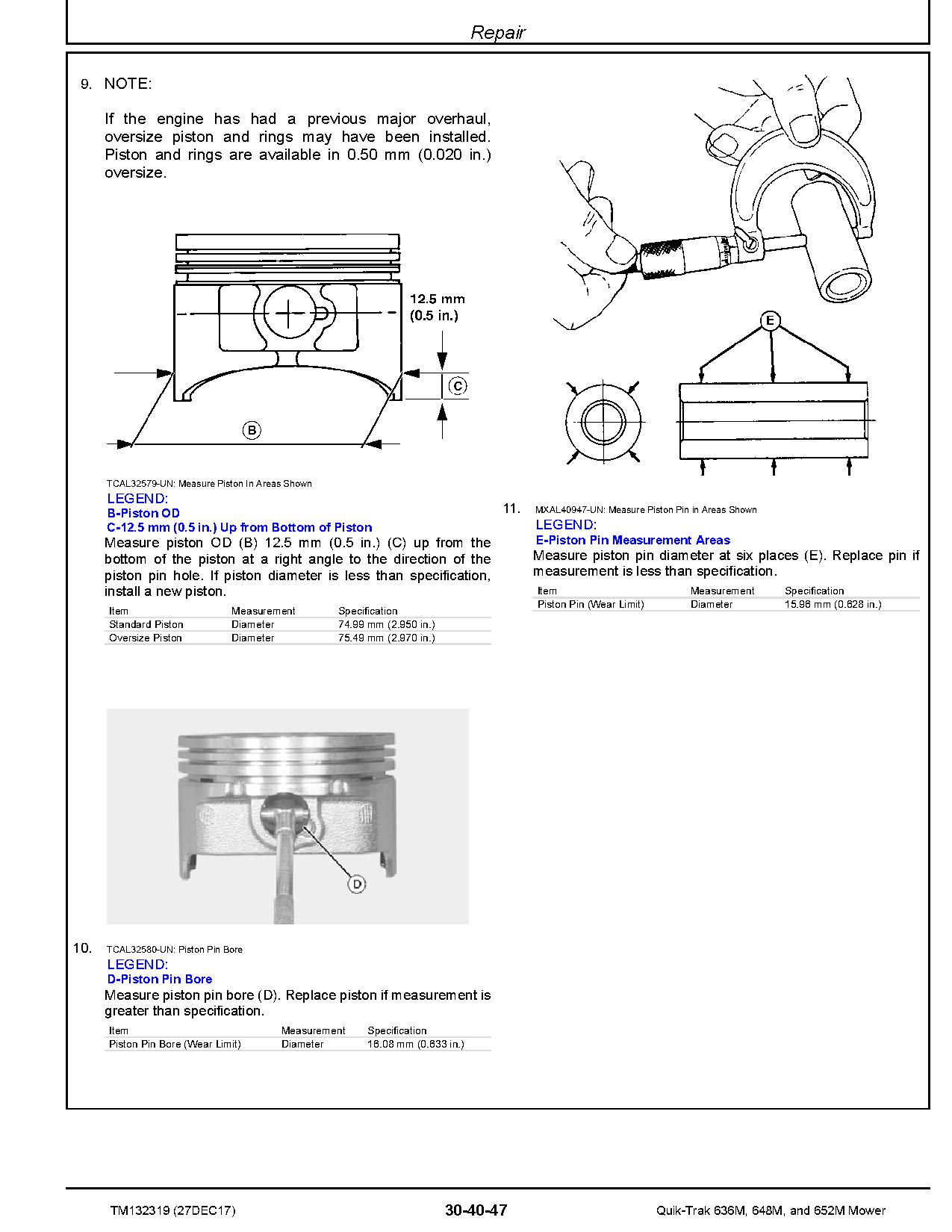 John Deere QuikTrak 636M 648M 652M Stand On Mowers Technical Manual TM132319 (3)