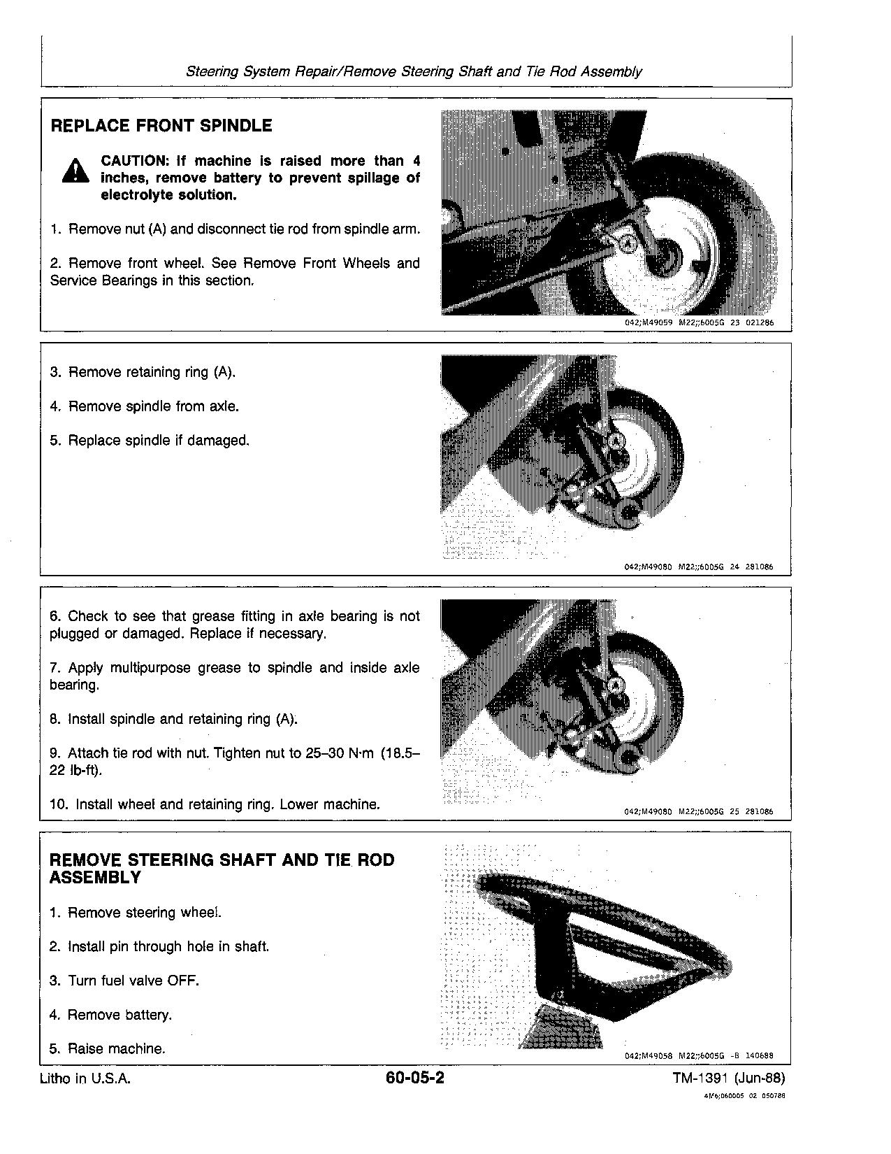 John Deere RX63 RX73 RX75 RX95 SX75 SX95 Riding Mowers Technical Manual tm1391 (4)
